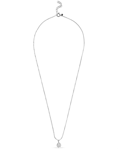 Enamel Copenhagen - Fourleaf Clover Halskæde - Sølvfarvet